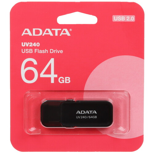 Купить Память USB Flash 64 ГБ ADATA UV240 [AUV240-64G-RBK] в интернет-магазине DNS. Характеристики, цена ADATA UV240 | 5450142.