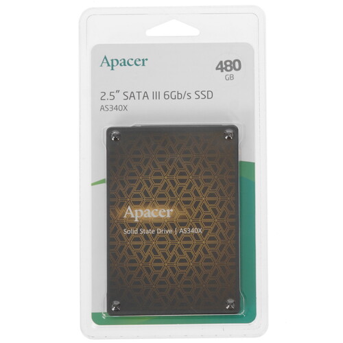 Купить 480 ГБ 2.5" SATA накопитель Apacer AS340X [AP480GAS340XC-1] в интернет-магазине DNS. Характеристики, цена Apacer AS340X | 4857810.