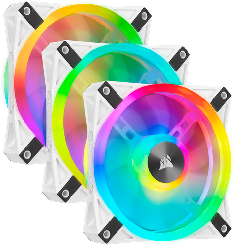 Купить Комплект вентиляторов Corsair iCUE QL120 RGB [CO-9050104-WW] белый в интернет-магазине DNS. Характеристики, цена Corsair iCUE QL120 RGB | 5610051.