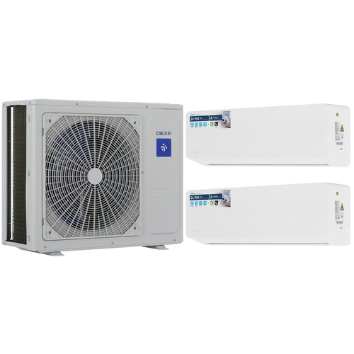 Купить Кондиционер настенный мультисплит-система DEXP MS-CHD12/27KINV белый в интернет-магазине DNS. Характеристики, цена DEXP MS-CHD12/27KINV | 9195533.