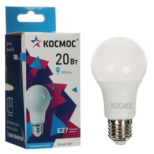 Купить Лампа светодиодная Космос LkecLED20wA60E2745 в интернет-магазине DNS. Характеристики, цена Космос LkecLED20wA60E2745 | 9112141.