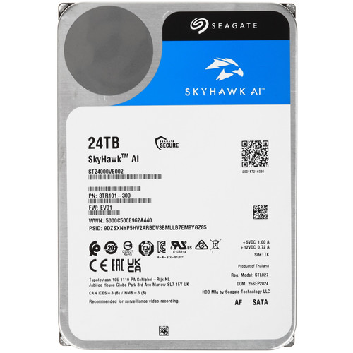 Купить 24 ТБ Жесткий диск Seagate SkyHawk AI [ST24000VE002] в интернет-магазине DNS. Характеристики, цена Seagate SkyHawk AI | 5646729.