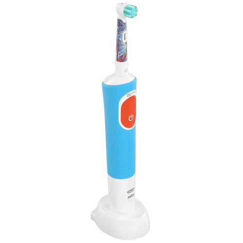Купить Электрическая зубная щетка Braun Oral-B Vitality Pro D103 Kids Spiderman голубой в интернет-магазине DNS. Характеристики, цена Braun Oral-B Vitality Pro D103 Kids Spiderman | 5606555.