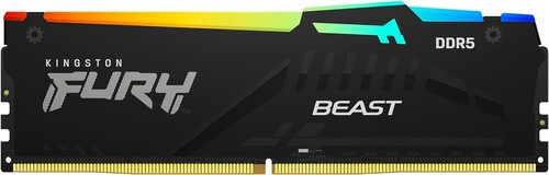 Купить Оперативная память Kingston FURY Beast Black RGB [KF560C30BBA-16] 16 ГБ в интернет-магазине DNS. Характеристики, цена Kingston FURY Beast Black RGB | 5499868.