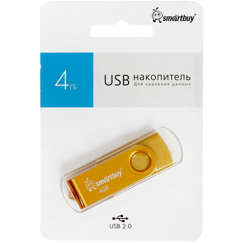 Купить Память USB Flash 4 ГБ Smartbuy Twist [SB004GB2TWY] в интернет-магазине DNS. Характеристики, цена Smartbuy Twist | 9055328.