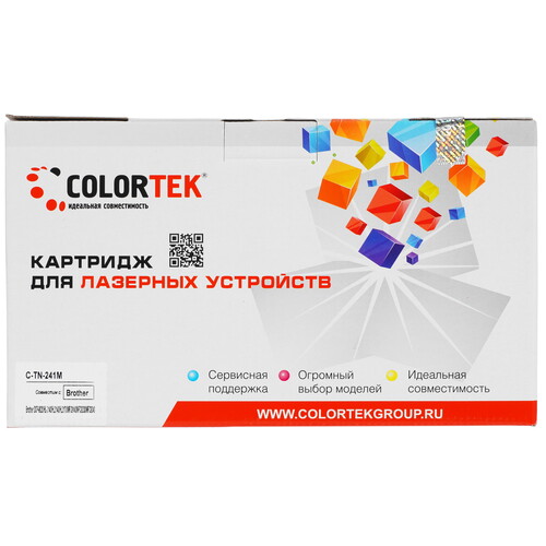 Купить Картридж лазерный Colortek TN-241M пурпурный в интернет-магазине DNS. Характеристики, цена Colortek TN-241M | 5367148.