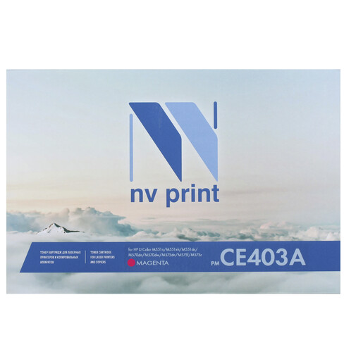 Купить Картридж лазерный NV Print CE403A пурпурный, с чипом в интернет-магазине DNS. Характеристики, цена NV Print CE403A | 7974118.