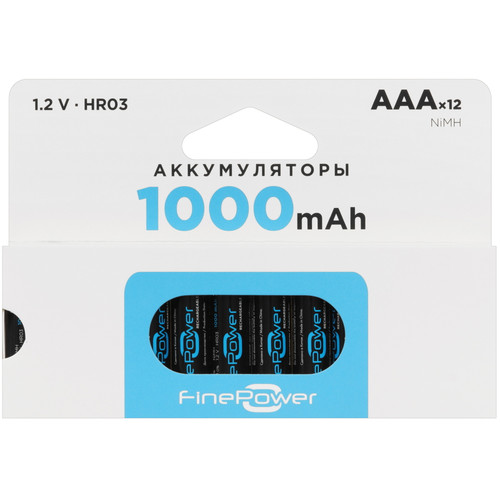 Купить Аккумулятор FinePower 1000 мА*ч в интернет-магазине DNS. Характеристики, цена FinePower | 9259965.