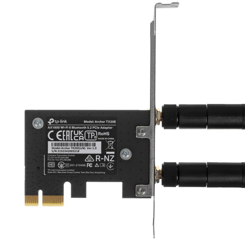 Купить Wi-Fi адаптер + Bluetooth TP-LINK Archer TX20E в интернет-магазине DNS. Характеристики, цена TP-LINK Archer TX20E | 5403193.