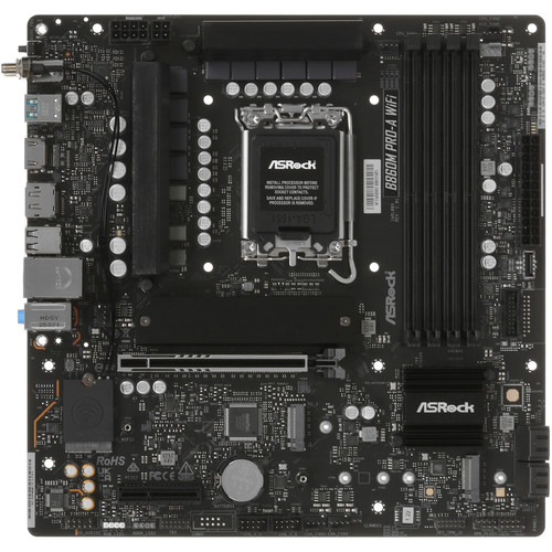 Купить Материнская плата ASRock B860M Pro-A WiFi в интернет-магазине DNS. Характеристики, цена ASRock B860M Pro-A WiFi | 5660302.