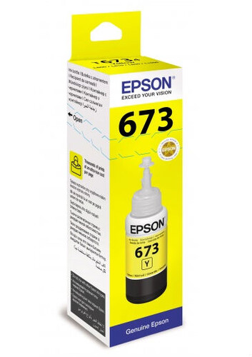 Купить Чернила водорастворимые Epson T6734 желтый в интернет-магазине DNS. Характеристики, цена Epson T6734 | 0135182.