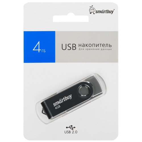 Купить Память USB Flash 4 ГБ Smartbuy Twist [SB004GB2TWK] в интернет-магазине DNS. Характеристики, цена Smartbuy Twist | 9055325.