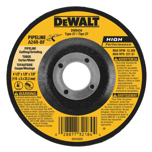 Купить Диск обдирочный DeWalt DW8434 в интернет-магазине DNS. Характеристики, цена DeWalt DW8434 | 5939757.