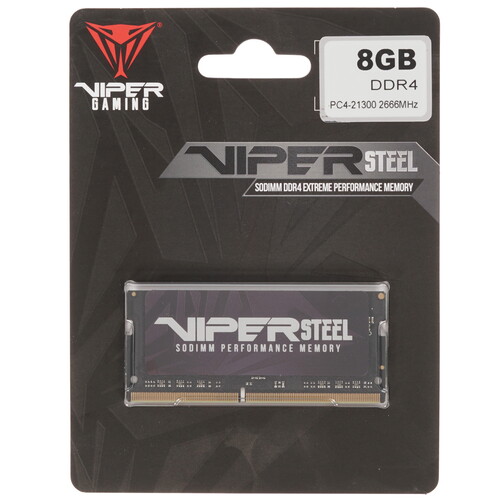Купить Оперативная память SODIMM Patriot Viper Steel [PVS48G266C8S] 8 ГБ в интернет-магазине DNS. Характеристики, цена Patriot Viper Steel | 1639880.