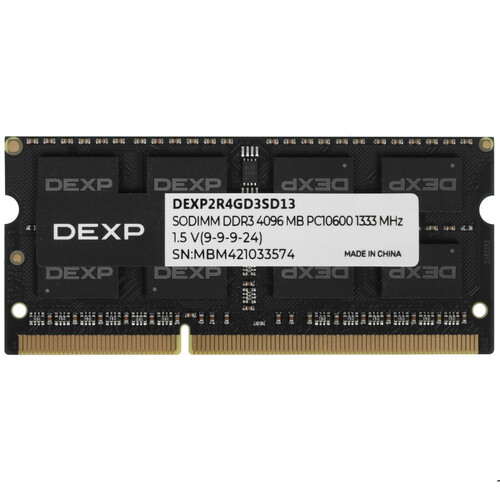 Купить Оперативная память SODIMM DEXP  4 ГБ в интернет-магазине DNS. Характеристики, цена DEXP | 5460507.