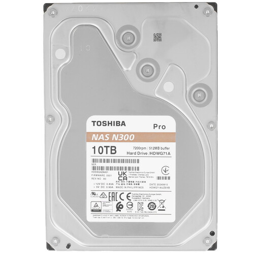 Купить 10 ТБ Жесткий диск Toshiba N300 Pro [HDWG71AAZSTB] в интернет-магазине DNS. Характеристики, цена Toshiba N300 Pro | 5609468.