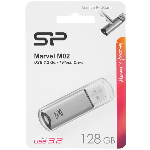 Купить Память USB Flash 128 ГБ Silicon Power Marvel M02 [SP128GBUF3M02V1S] в интернет-магазине DNS. Характеристики, цена Silicon Power Marvel M02 | 5046307.