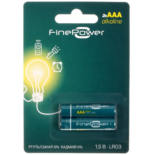 Купить Батарейка FinePower в интернет-магазине DNS. Характеристики, цена FinePower | 5090037.