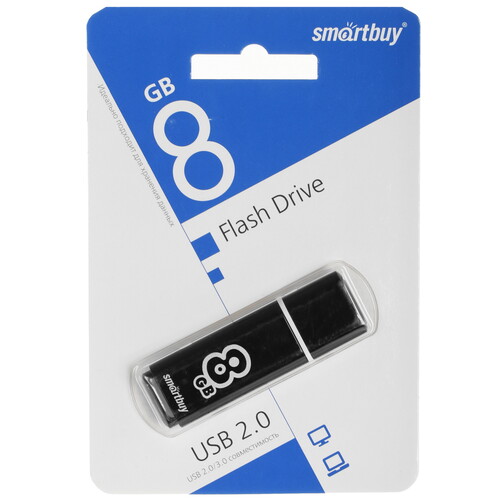 Купить Память USB Flash 8 ГБ Smartbuy Glossy [SB8GBGS-K] в интернет-магазине DNS. Характеристики, цена Smartbuy Glossy | 5042611.