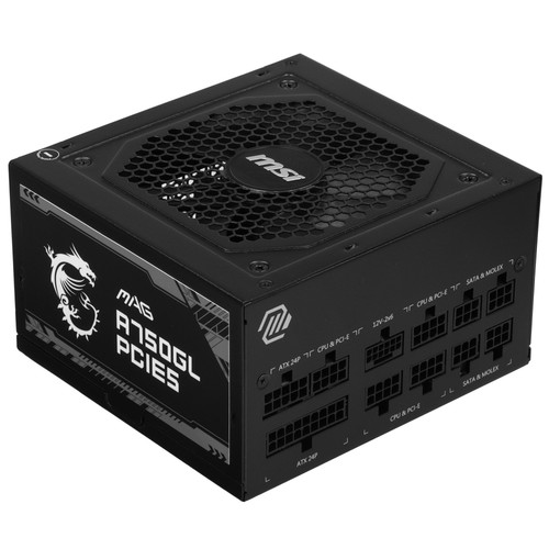 Купить Блок питания MSI MAG A750GL PCIE5  черный в интернет-магазине DNS. Характеристики, цена MSI MAG A750GL PCIE5 | 5449949.