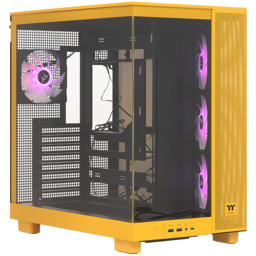 Купить Корпус Thermaltake View 380 XL TG ARGB Bumblebee [CA-11E-00M4WN-00] желтый в интернет-магазине DNS. Характеристики, цена Thermaltake View 380 XL TG ARGB Bumblebee | 5612982.