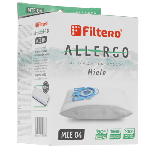 Купить Комплект пылесборник и фильтр Filtero Allergo MIE 04 в интернет-магазине DNS. Характеристики, цена Filtero Allergo MIE 04 | 5042182.