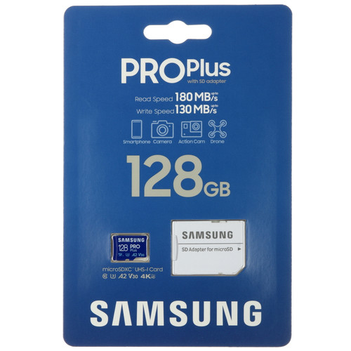 Купить Карта памяти Samsung PRO Plus microSDXC 128 ГБ [MB-MD128SA/KR] в интернет-магазине DNS. Характеристики, цена  | 5456338.