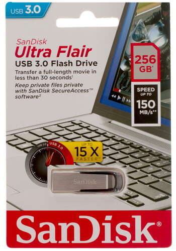 Купить Память USB Flash 256 ГБ SanDisk Ultra Flair [SDCZ73-256G-G46] в интернет-магазине DNS. Характеристики, цена SanDisk Ultra Flair | 1127025.