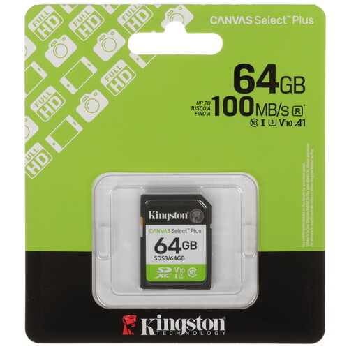 Купить Карта памяти Kingston SDXC 64 ГБ [SDS3/64GB] в интернет-магазине DNS. Характеристики, цена  | 5634474.