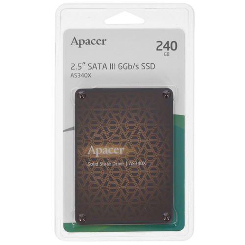 Купить 240 ГБ 2.5" SATA накопитель Apacer AS340X [AP240GAS340XC-1] в интернет-магазине DNS. Характеристики, цена Apacer AS340X | 4851756.