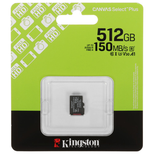 Купить Карта памяти Kingston microSDXC 512 ГБ [SDCS3/512GBSP] в интернет-магазине DNS. Характеристики, цена  | 5634471.