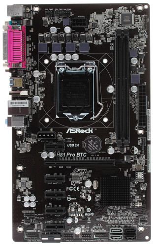 Купить Плата Asrock LGA1150 H81 H81 PRO BTC 2xDDR3 1xPCI-Ex16 HDMI Dsub SATA3 USB3 COM LPT ATX в интернет-магазине DNS. Характеристики, цена  | 6729610.