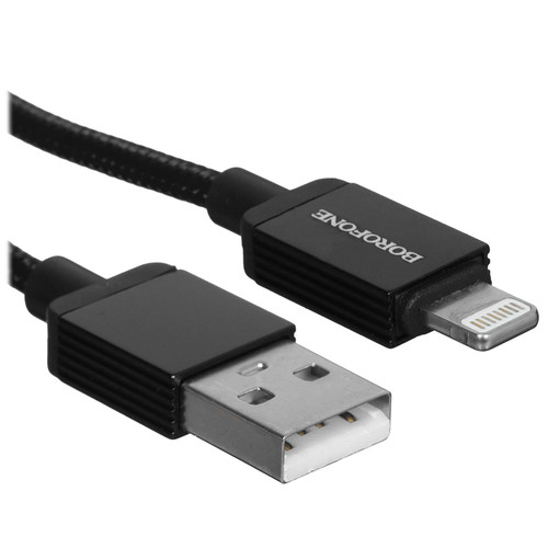 Купить Кабель Borofone Lightning 8-pin - USB Type-A черный в интернет-магазине DNS. Характеристики, цена Borofone BX120 | 5635298.