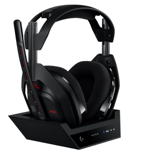 Купить Беспроводные наушники Logitech Astro A50 LIGHTSPEED (Gen 5) + Док-станция черный 2024 в интернет-магазине DNS. Характеристики, цена Logitech Astro A50 LIGHTSPEED (Gen 5) | 5639744.