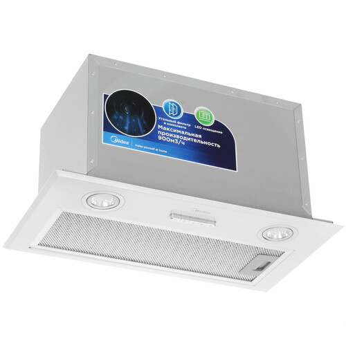 Купить Вытяжка полновстраиваемая Midea MH60I370W белый в интернет-магазине DNS. Характеристики, цена Midea MH60I370W | 9907765.