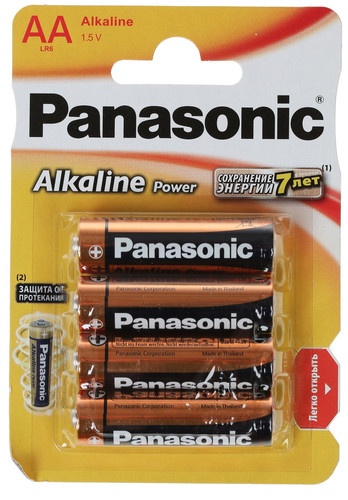 Купить Батарейка Panasonic Alkaline Power AA (LR6/ER14505/FR6/R6P) в интернет-магазине DNS. Характеристики, цена Panasonic Alkaline Power | 1113890.