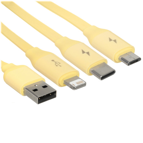 Купить Кабель Baseus Lightning 8-pin, micro USB-B, USB Type-C - USB Type-A желтый в интернет-магазине DNS. Характеристики, цена Baseus Bright Mirror II | 5627731.