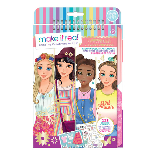 Купить Набор для творчества Make It Real Fashion Design Sketchbook: Blooming Vibes в интернет-магазине DNS. Характеристики, цена Make It Real Fashion Design Sketchbook: Blooming Vibes | 9319121.