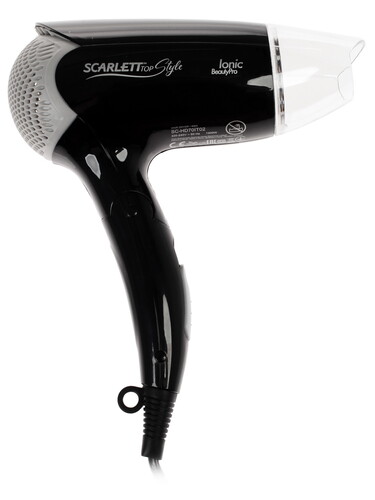 Купить Фен Scarlett SC-HD70IT02 черный/серебристый в интернет-магазине DNS. Характеристики, цена Scarlett SC-HD70IT02 | 7955555.