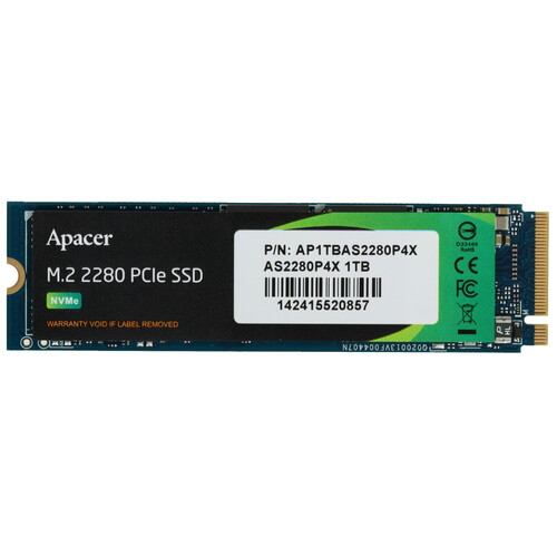 Купить 1000 ГБ M.2 NVMe накопитель Apacer AS2280P4X [AP1TBAS2280P4X-1] в интернет-магазине DNS. Характеристики, цена Apacer AS2280P4X | 5453672.