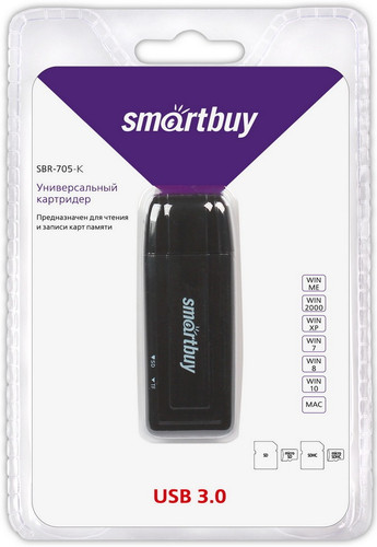 Купить Кард-ридер Smartbuy 705 в интернет-магазине DNS. Характеристики, цена Smartbuy 705 | 9221408.