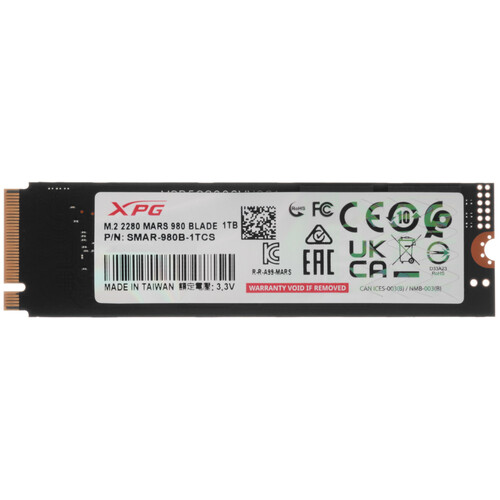 Купить 1000 ГБ M.2 NVMe накопитель ADATA XPG MARS 980 BLADE [SMAR-980B-1TCS] в интернет-магазине DNS. Характеристики, цена ADATA XPG MARS 980 BLADE | 5623085.