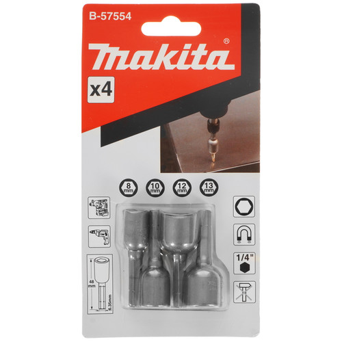 Купить Набор торцевых головок Makita B-57554 в интернет-магазине DNS. Характеристики, цена Makita B-57554 | 5338152.