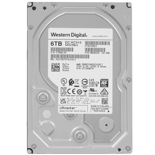 Купить 6 ТБ Жесткий диск WD Ultrastar DC HC310 [HUS726T6TALE6L4] в интернет-магазине DNS. Характеристики, цена WD Ultrastar DC HC310 | 5480218.