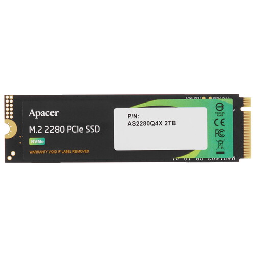 Купить 2000 ГБ M.2 NVMe накопитель Apacer AS2280Q4X [AP2TBAS2280Q4X-1] в интернет-магазине DNS. Характеристики, цена Apacer AS2280Q4X | 5605714.