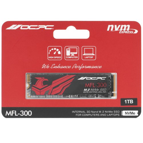 Купить 1000 ГБ M.2 NVMe накопитель OCPC MFL-300 [SSDM2PCIEF1TB] в интернет-магазине DNS. Характеристики, цена OCPC MFL-300 | 5609136.
