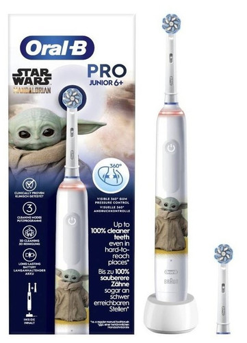 Купить Электрическая зубная щетка Braun Oral-b Junior pro белый в интернет-магазине DNS. Характеристики, цена Braun Oral-b Junior pro | 5950505.