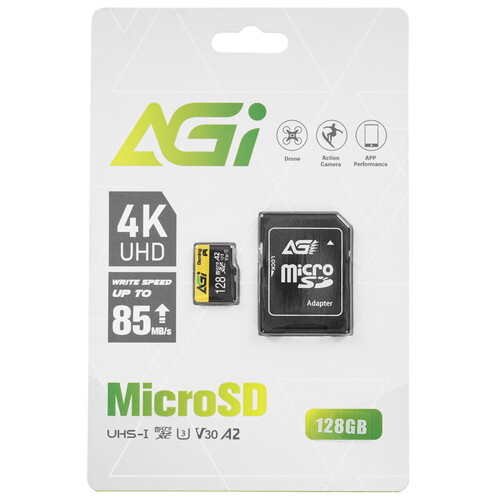 Купить Карта памяти AGI TF138 microSDXC 128 ГБ [AGI128GGSTF138] в интернет-магазине DNS. Характеристики, цена  | 5470998.