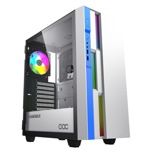 Купить Корпус GameMax Brufen C3 WB [Brufen C3 WB] белый в интернет-магазине DNS. Характеристики, цена GameMax Brufen C3 WB | 5618833.