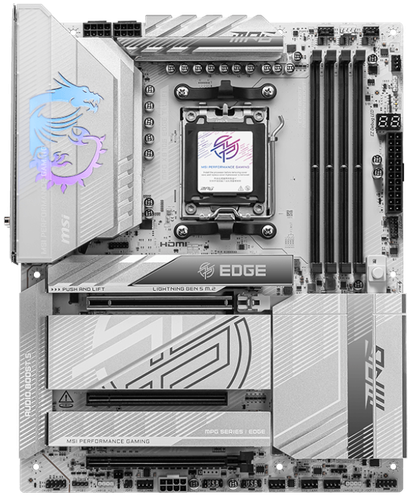Купить Материнская плата MSI MPG X870E EDGE TI WIFI в интернет-магазине DNS. Характеристики, цена MSI MPG X870E EDGE TI WIFI | 5623370.